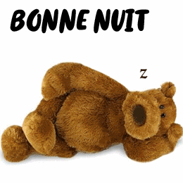 bonne nuit nounours